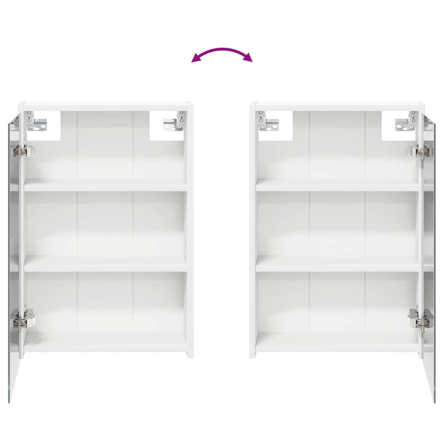 Badkamerkastenset voor 3 pcs 106 x 16 x 62,5 cm Bewerkt hout