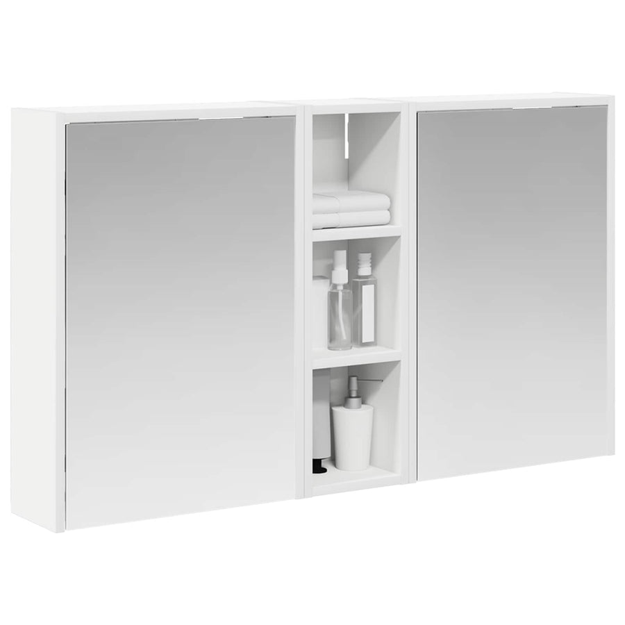 Badkamerkastenset voor 3 pcs 106 x 16 x 62,5 cm Bewerkt hout