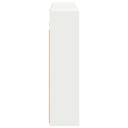 Badkamerkastenset voor 3 pcs 106 x 16 x 62,5 cm Bewerkt hout