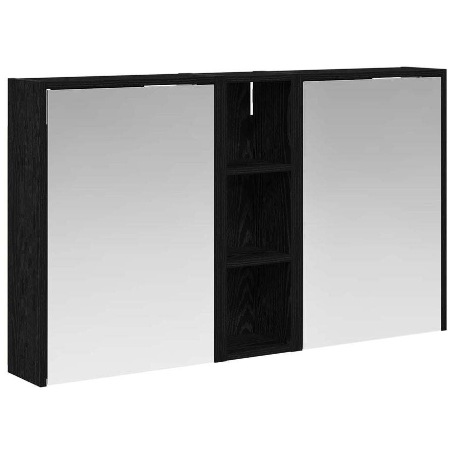 Badkamerkastenset voor 3 pcs 106 x 16 x 62,5 cm Bewerkt hout