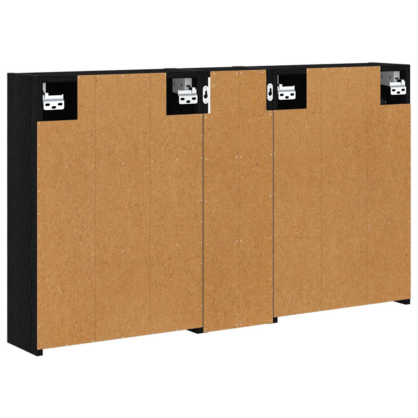 Badkamerkastenset voor 3 pcs 106 x 16 x 62,5 cm Bewerkt hout