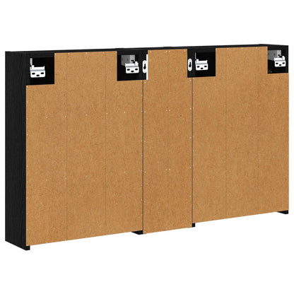 Badkamerkastenset voor 3 pcs 106 x 16 x 62,5 cm Bewerkt hout
