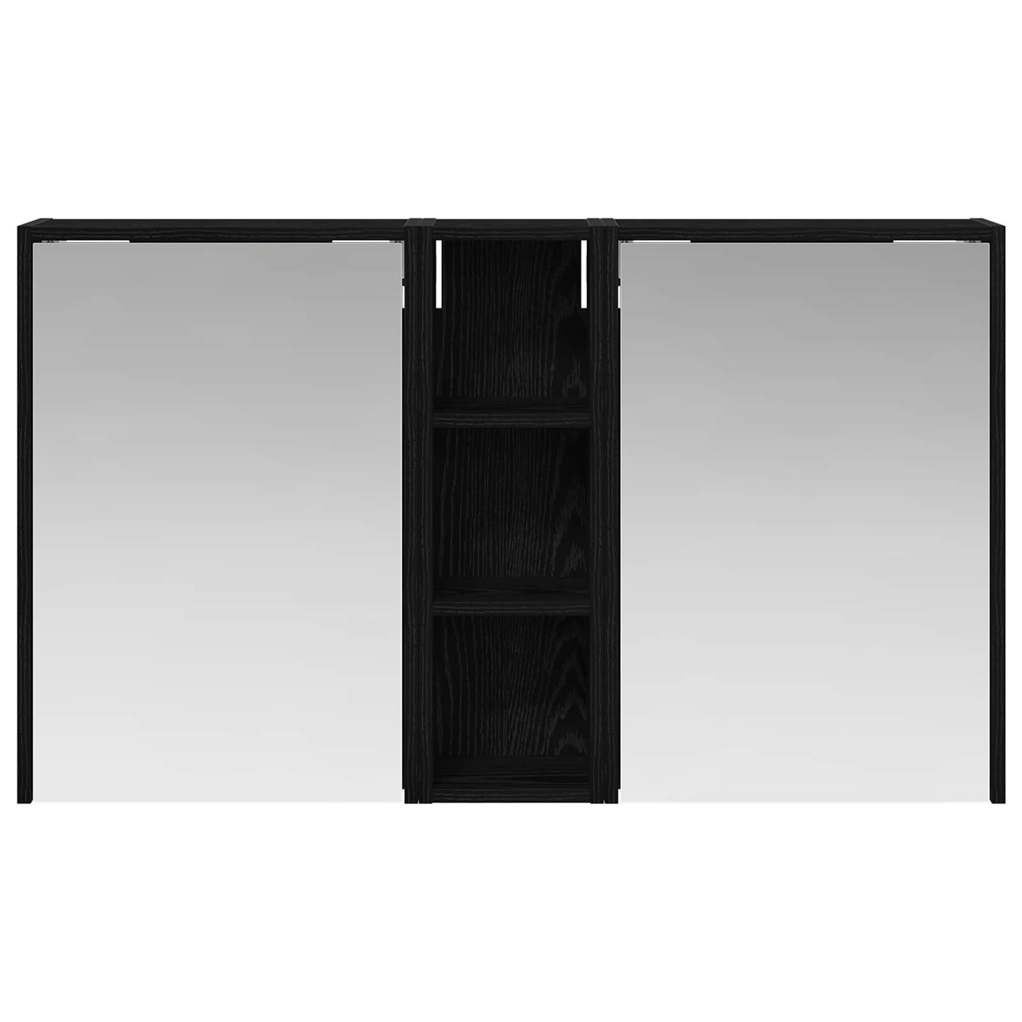Badkamerkastenset voor 3 pcs 106 x 16 x 62,5 cm Bewerkt hout