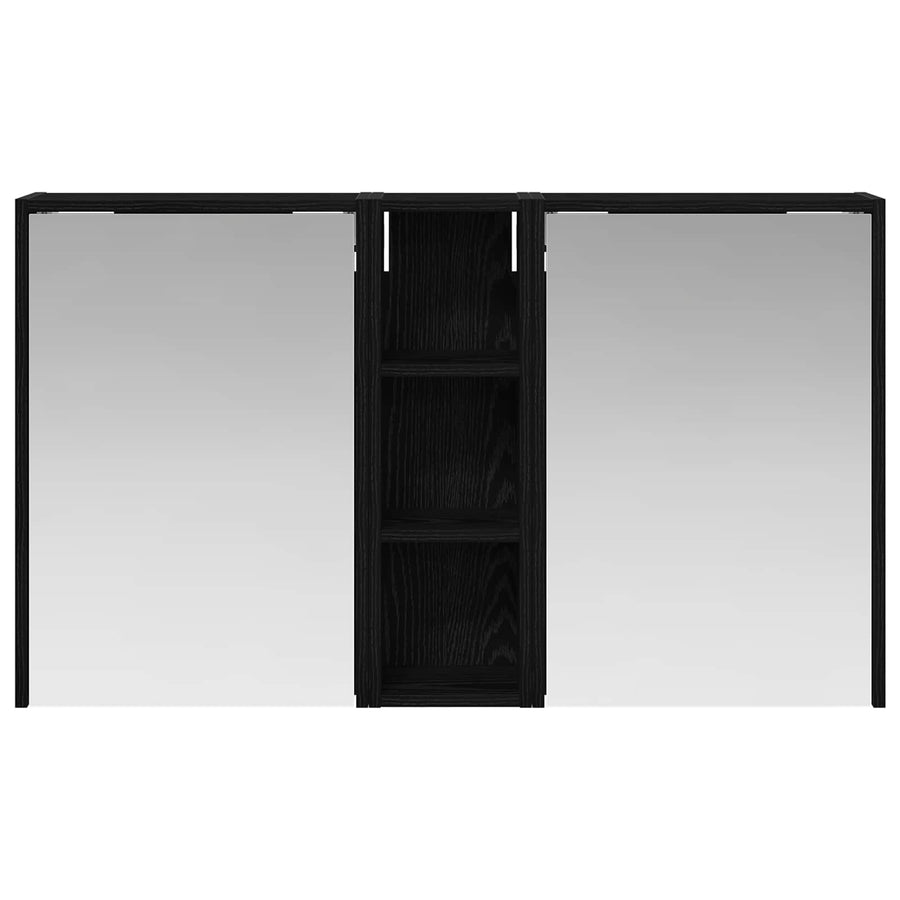 Badkamerkastenset voor 3 pcs 106 x 16 x 62,5 cm Bewerkt hout