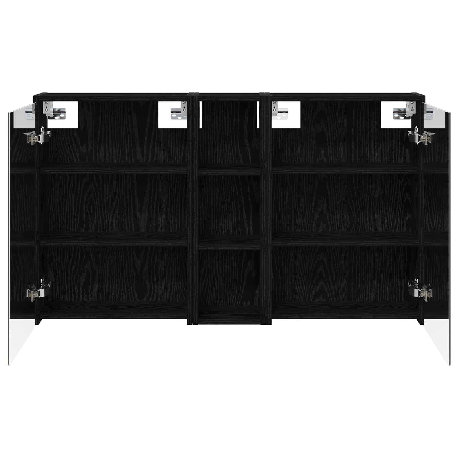 Badkamerkastenset voor 3 pcs 106 x 16 x 62,5 cm Bewerkt hout