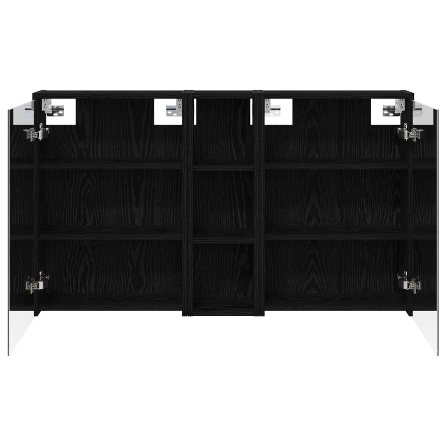 Badkamerkastenset voor 3 pcs 106 x 16 x 62,5 cm Bewerkt hout