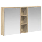 Badkamerkastenset 106x16x62,5 cm bewerkt hout