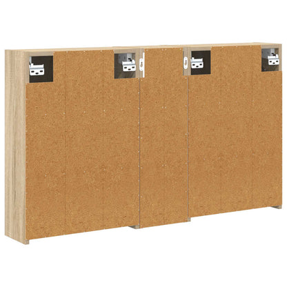 Badkamerkastenset voor 3 pcs 106 x 16 x 62,5 cm Bewerkt hout
