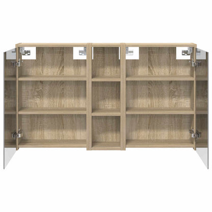 Badkamerkastenset voor 3 pcs 106 x 16 x 62,5 cm Bewerkt hout
