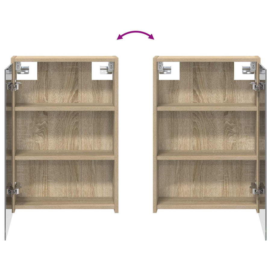 Badkamerkastenset voor 3 pcs 106 x 16 x 62,5 cm Bewerkt hout