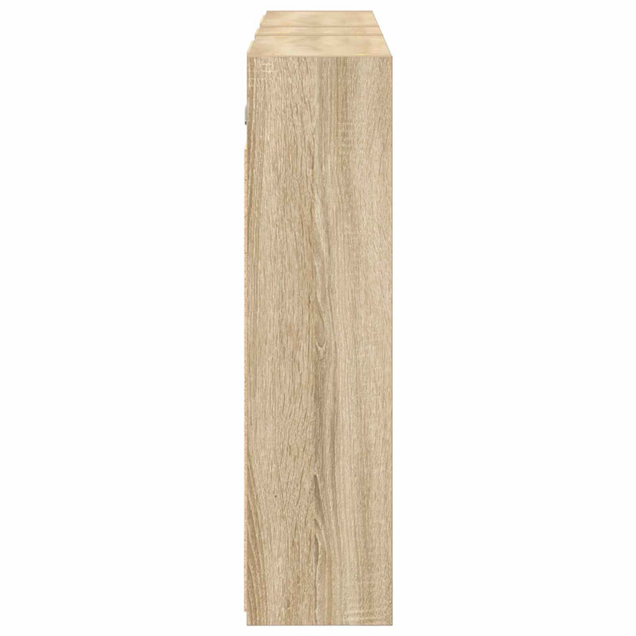 Badkamerkastenset voor 3 pcs 106 x 16 x 62,5 cm Bewerkt hout
