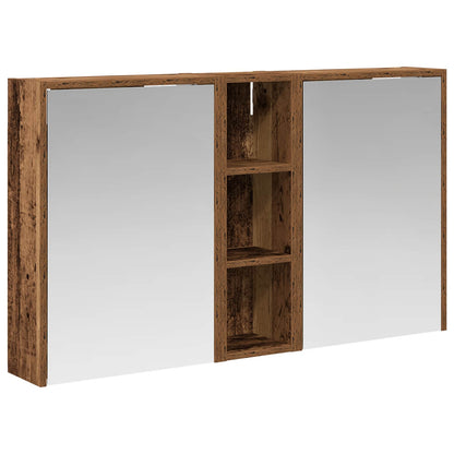 Badkamerkastenset voor 3 pcs 106 x 16 x 62,5 cm Bewerkt hout