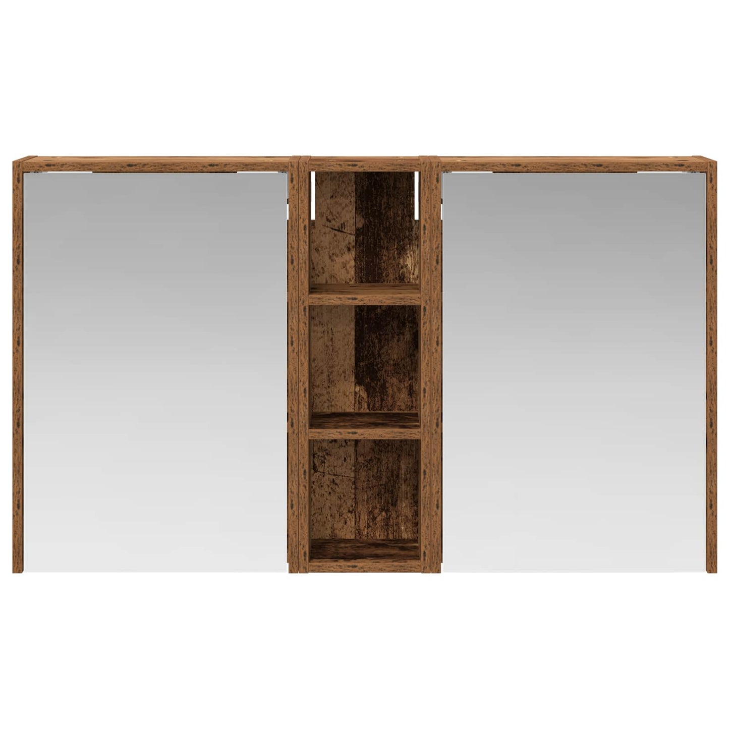 Badkamerkastenset voor 3 pcs 106 x 16 x 62,5 cm Bewerkt hout