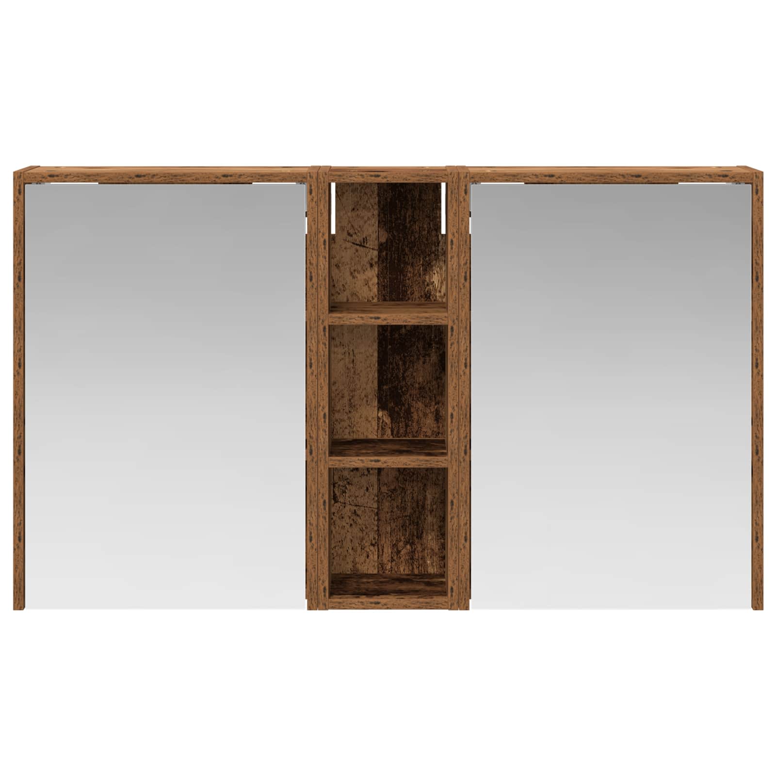 Badkamerkastenset voor 3 pcs 106 x 16 x 62,5 cm Bewerkt hout