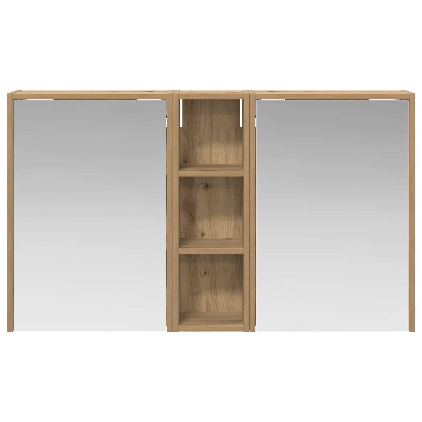 Badkamerkastenset voor 3 pcs 106 x 16 x 62,5 cm Bewerkt hout
