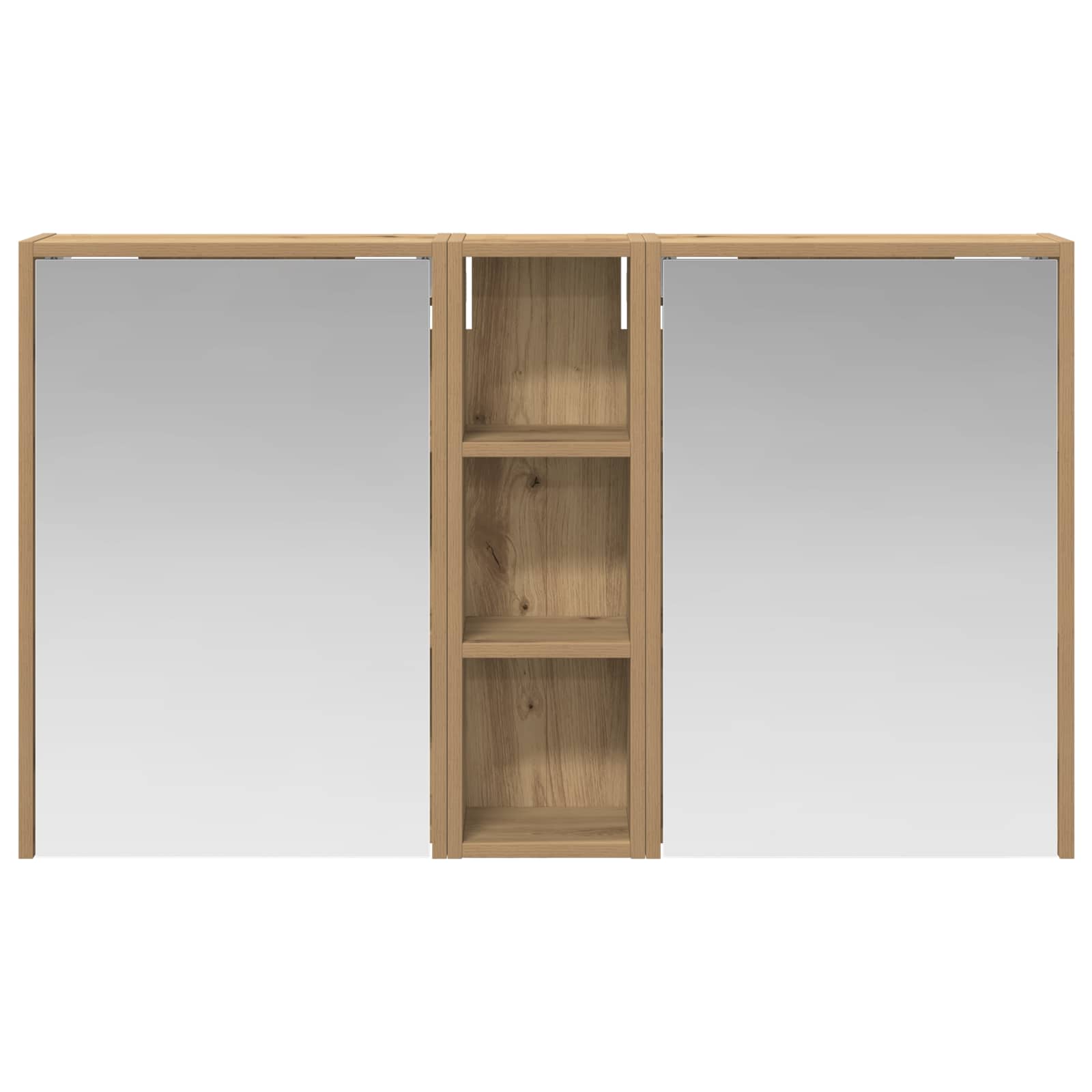Badkamerkastenset voor 3 pcs 106 x 16 x 62,5 cm Bewerkt hout