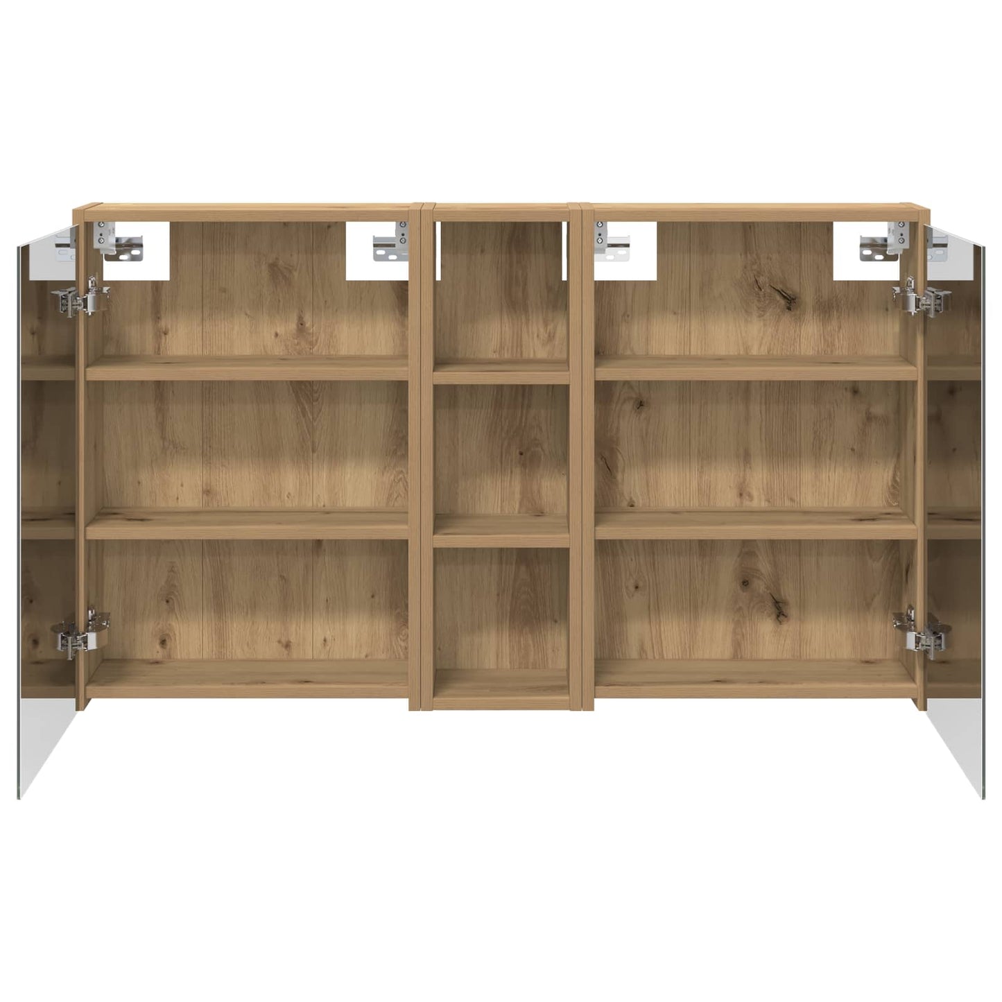 Badkamerkastenset voor 3 pcs 106 x 16 x 62,5 cm Bewerkt hout