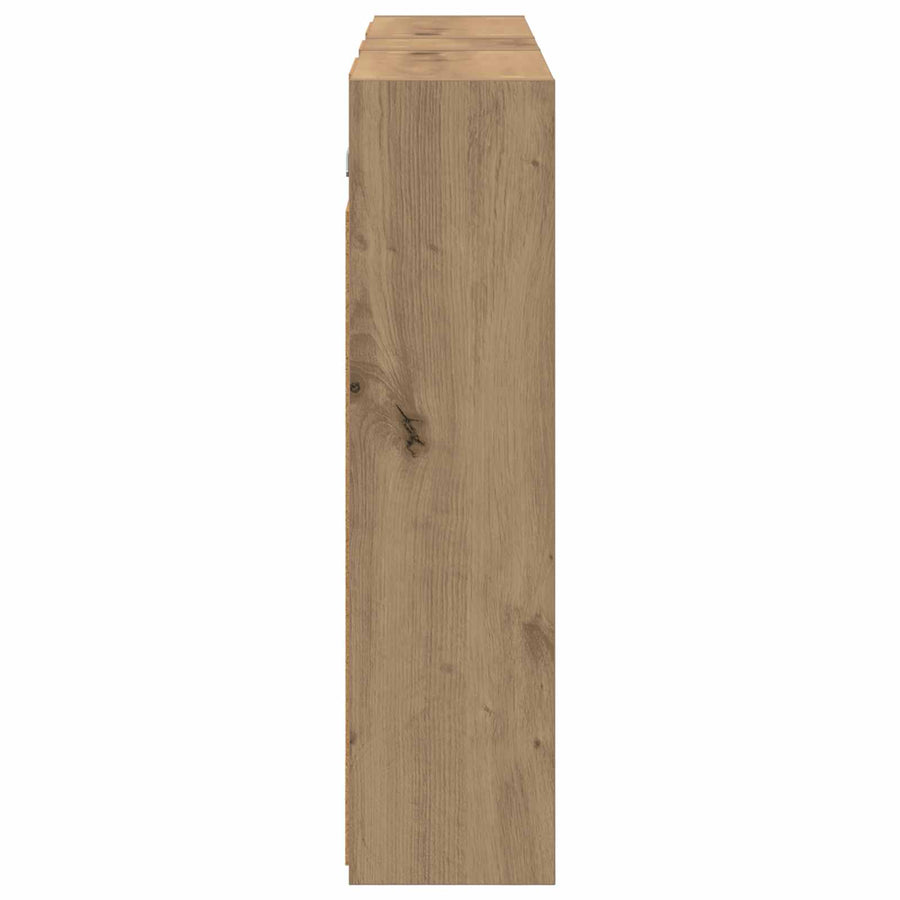 Badkamerkastenset voor 3 pcs 106 x 16 x 62,5 cm Bewerkt hout