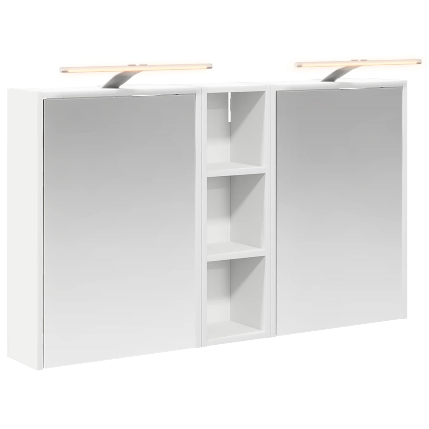 Badkamerkastenset voor 3 pcs 106 x 16 x 62,5 cm Bewerkt hout