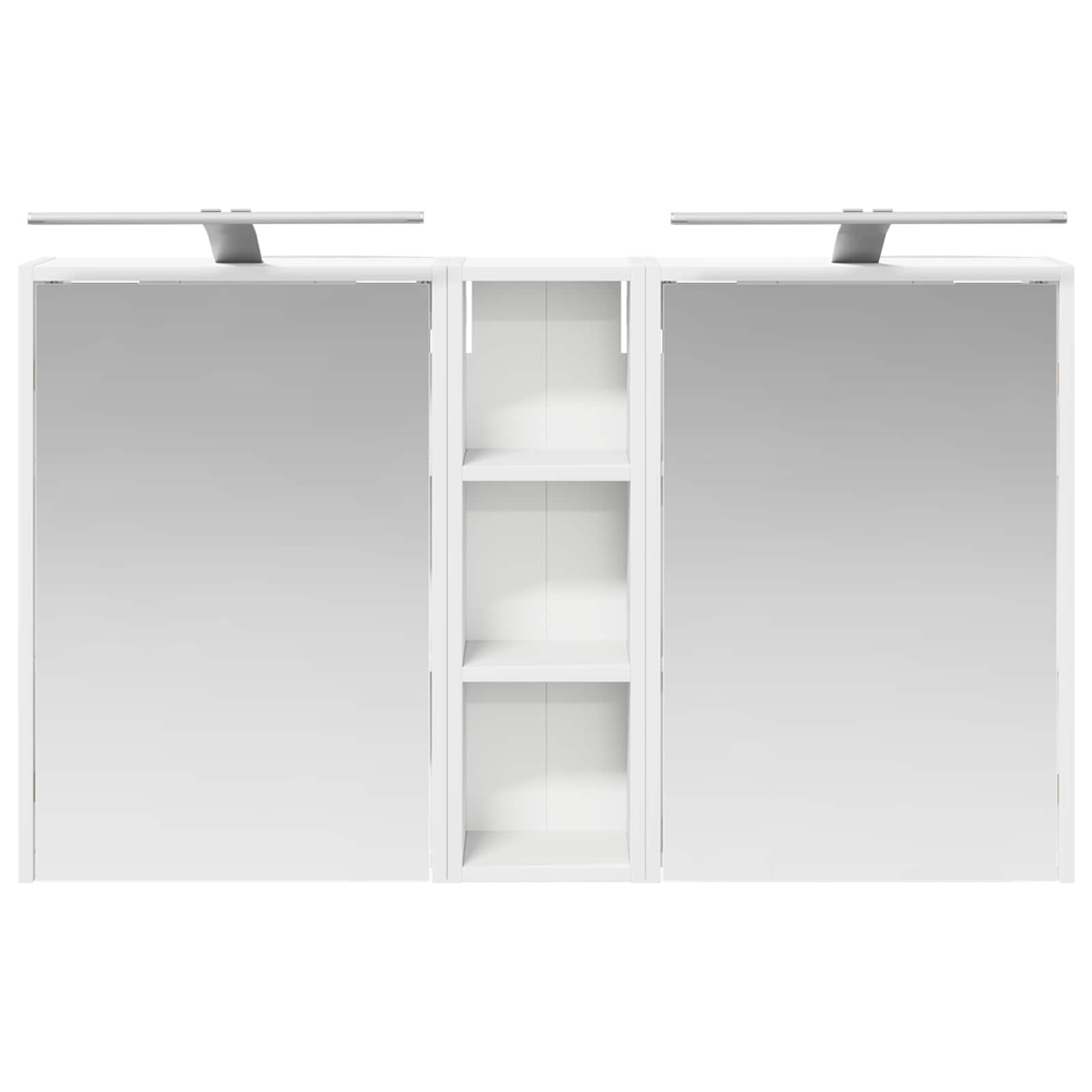 Badkamerkastenset voor 3 pcs 106 x 16 x 62,5 cm Bewerkt hout