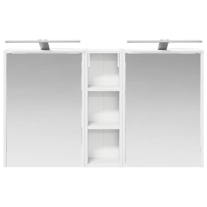 Badkamerkastenset voor 3 pcs 106 x 16 x 62,5 cm Bewerkt hout