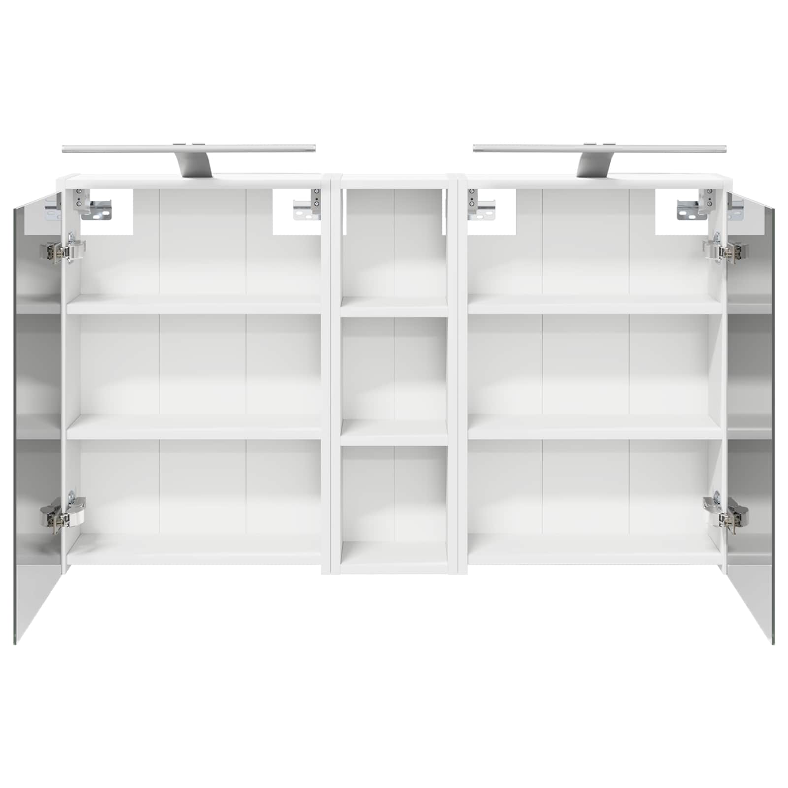 Badkamerkastenset voor 3 pcs 106 x 16 x 62,5 cm Bewerkt hout