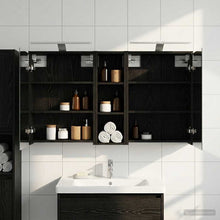 Badkamerkastenset voor 3 pcs 106 x 16 x 62,5 cm Bewerkt hout