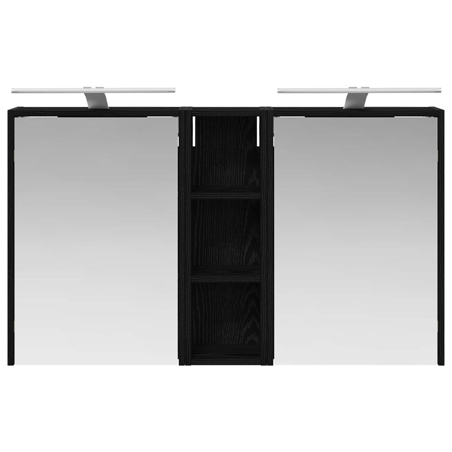 Badkamerkastenset voor 3 pcs 106 x 16 x 62,5 cm Bewerkt hout