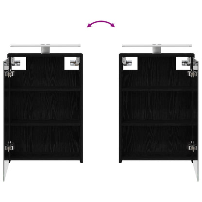 Badkamerkastenset voor 3 pcs 106 x 16 x 62,5 cm Bewerkt hout