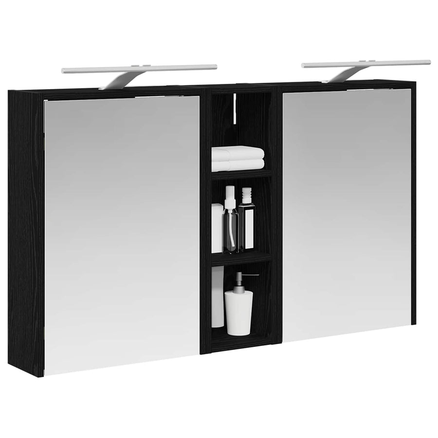 Badkamerkastenset voor 3 pcs 106 x 16 x 62,5 cm Bewerkt hout