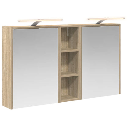 Badkamerkastenset voor 3 pcs 106 x 16 x 62,5 cm Bewerkt hout