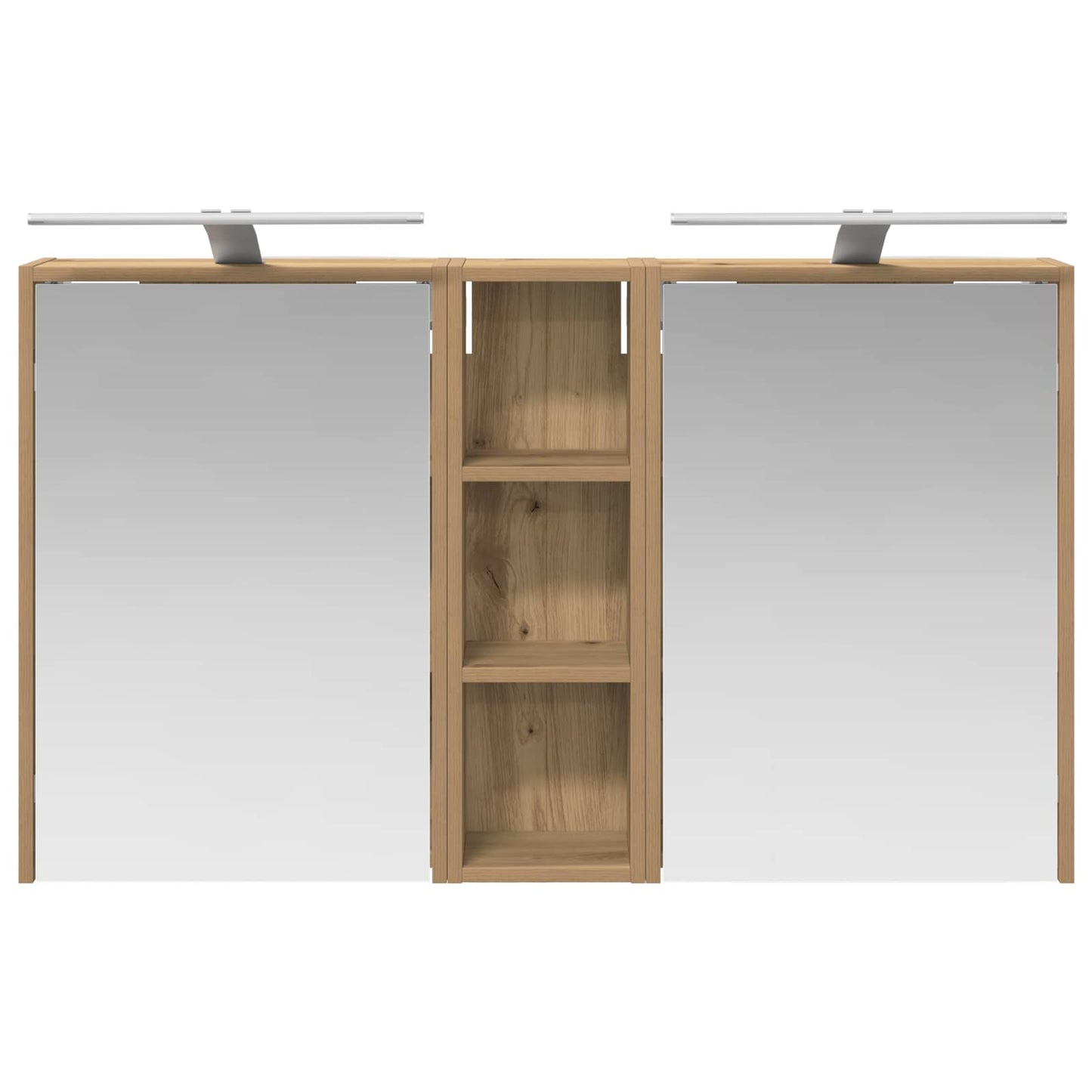 Badkamerkastenset voor 3 pcs 106 x 16 x 62,5 cm Bewerkt hout