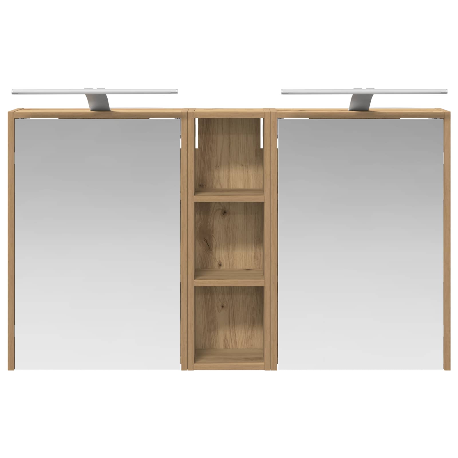 Badkamerkastenset voor 3 pcs 106 x 16 x 62,5 cm Bewerkt hout