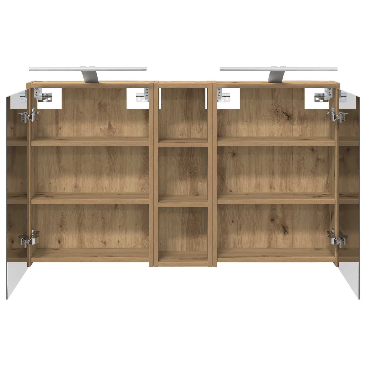 Badkamerkastenset voor 3 pcs 106 x 16 x 62,5 cm Bewerkt hout