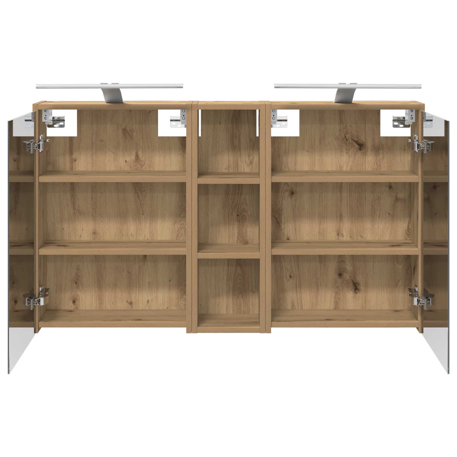 Badkamerkastenset voor 3 pcs 106 x 16 x 62,5 cm Bewerkt hout
