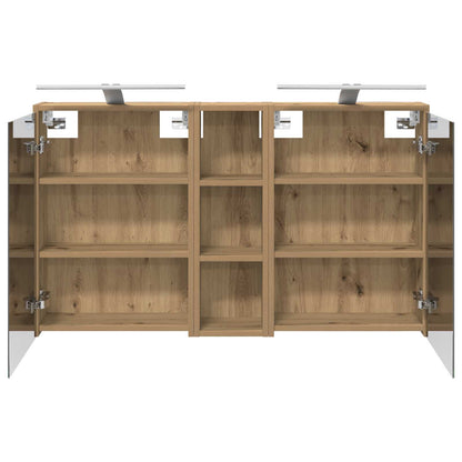 Badkamerkastenset voor 3 pcs 106 x 16 x 62,5 cm Bewerkt hout