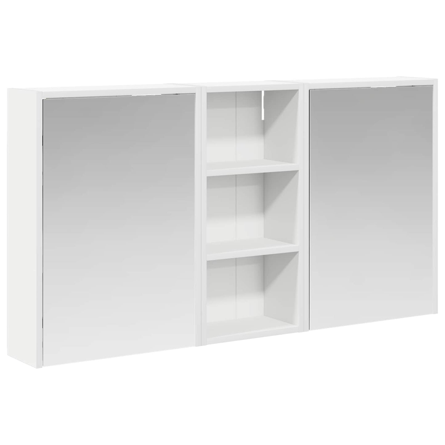 Badkamerkastenset voor 3 pcs 116 x 16 x 62,5 cm Bewerkt hout