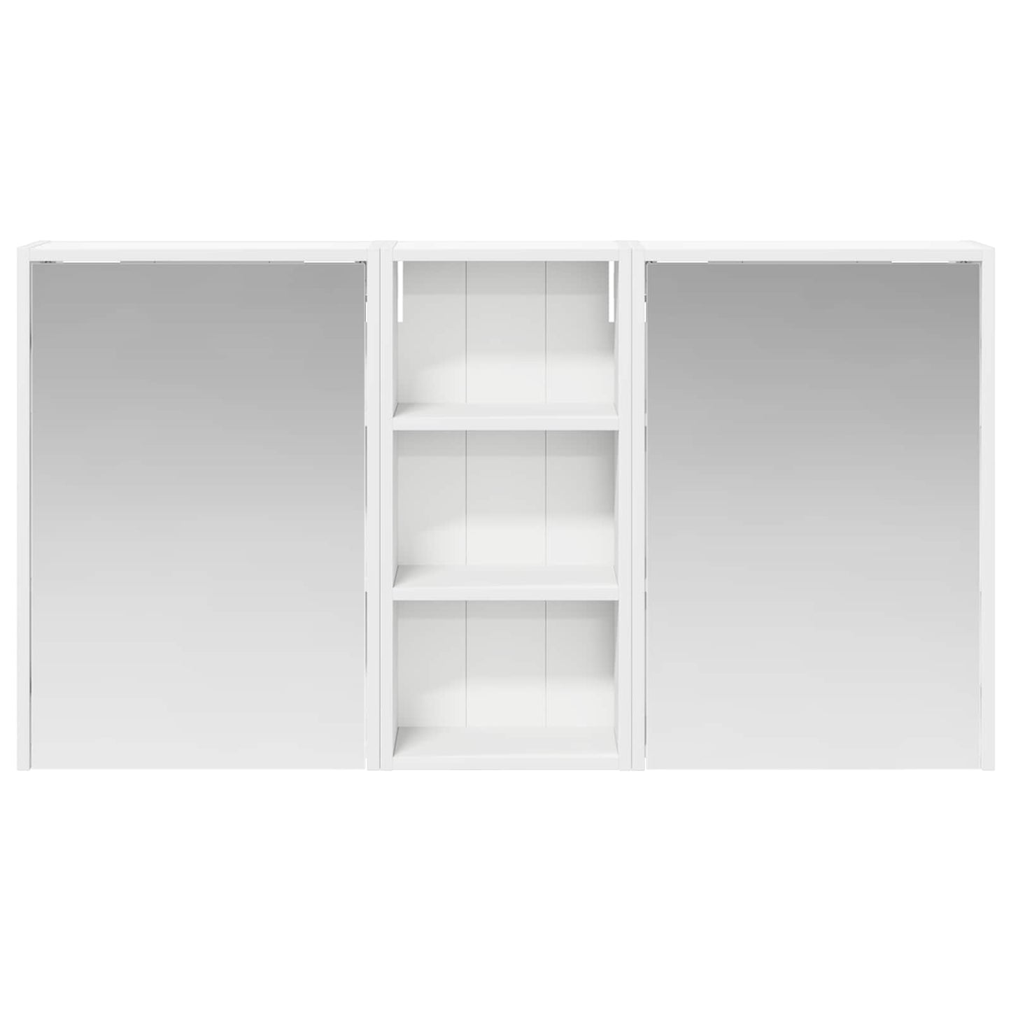 Badkamerkastenset voor 3 pcs 116 x 16 x 62,5 cm Bewerkt hout