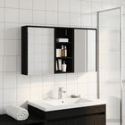 Badkamerset bewerkt hout 116x16x62.5 cm