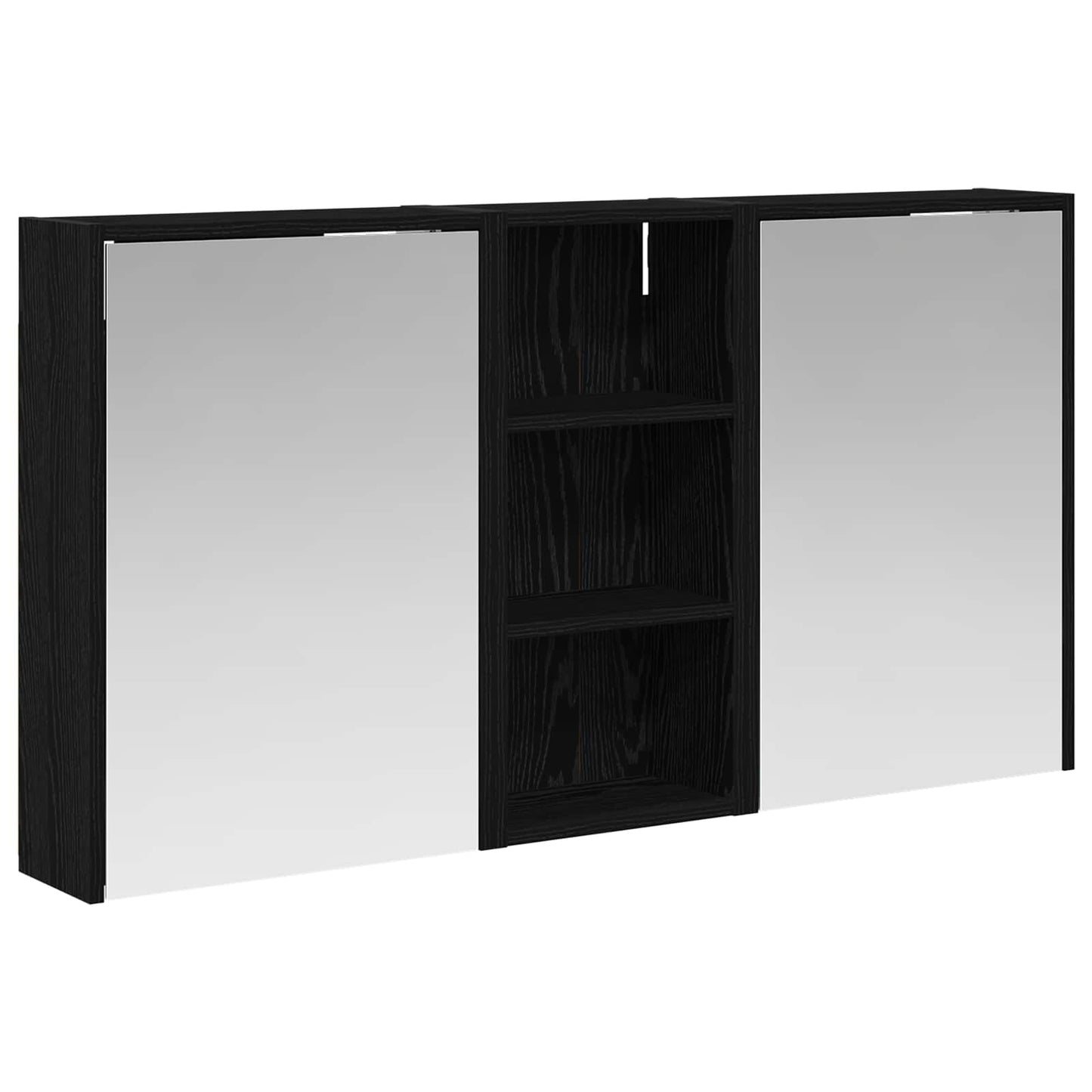 Badkamerkastenset voor 3 pcs 116 x 16 x 62,5 cm Bewerkt hout