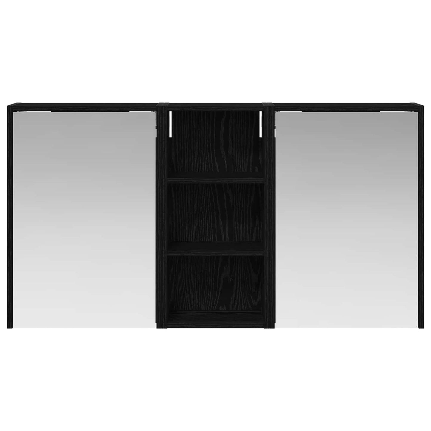Badkamerkastenset voor 3 pcs 116 x 16 x 62,5 cm Bewerkt hout