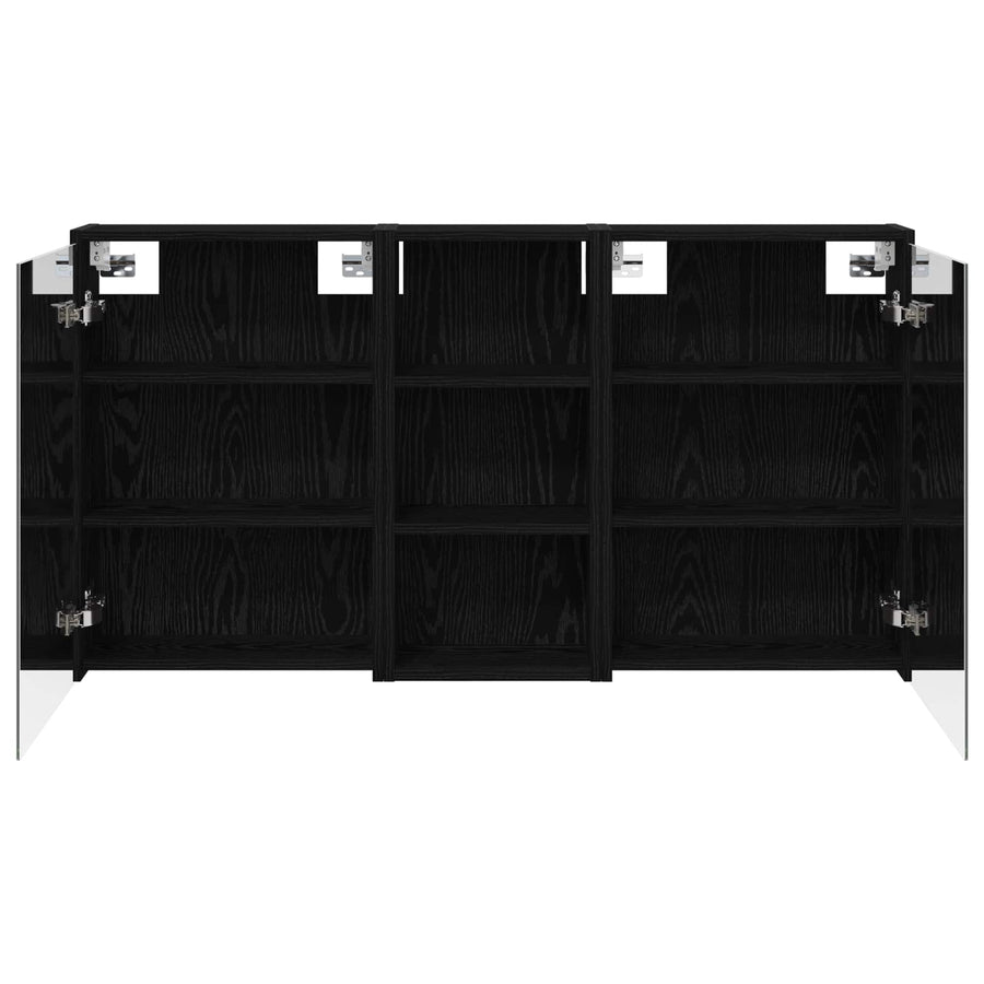 Badkamerkastenset voor 3 pcs 116 x 16 x 62,5 cm Bewerkt hout