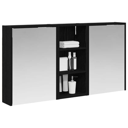 Badkamerkastenset voor 3 pcs 116 x 16 x 62,5 cm Bewerkt hout