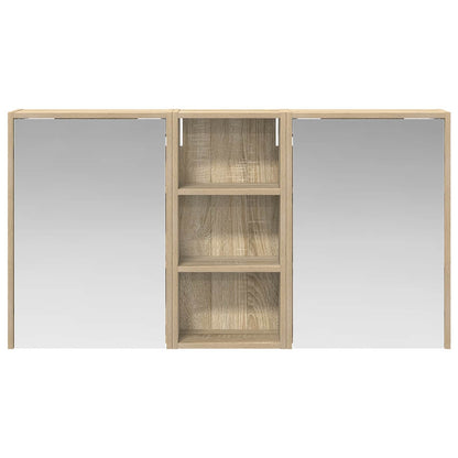 Badkamerkastenset voor 3 pcs 116 x 16 x 62,5 cm Bewerkt hout