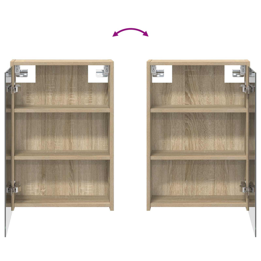 Badkamerkastenset voor 3 pcs 116 x 16 x 62,5 cm Bewerkt hout