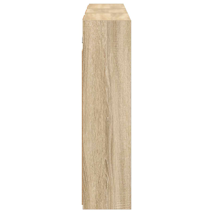 Badkamerkastenset voor 3 pcs 116 x 16 x 62,5 cm Bewerkt hout