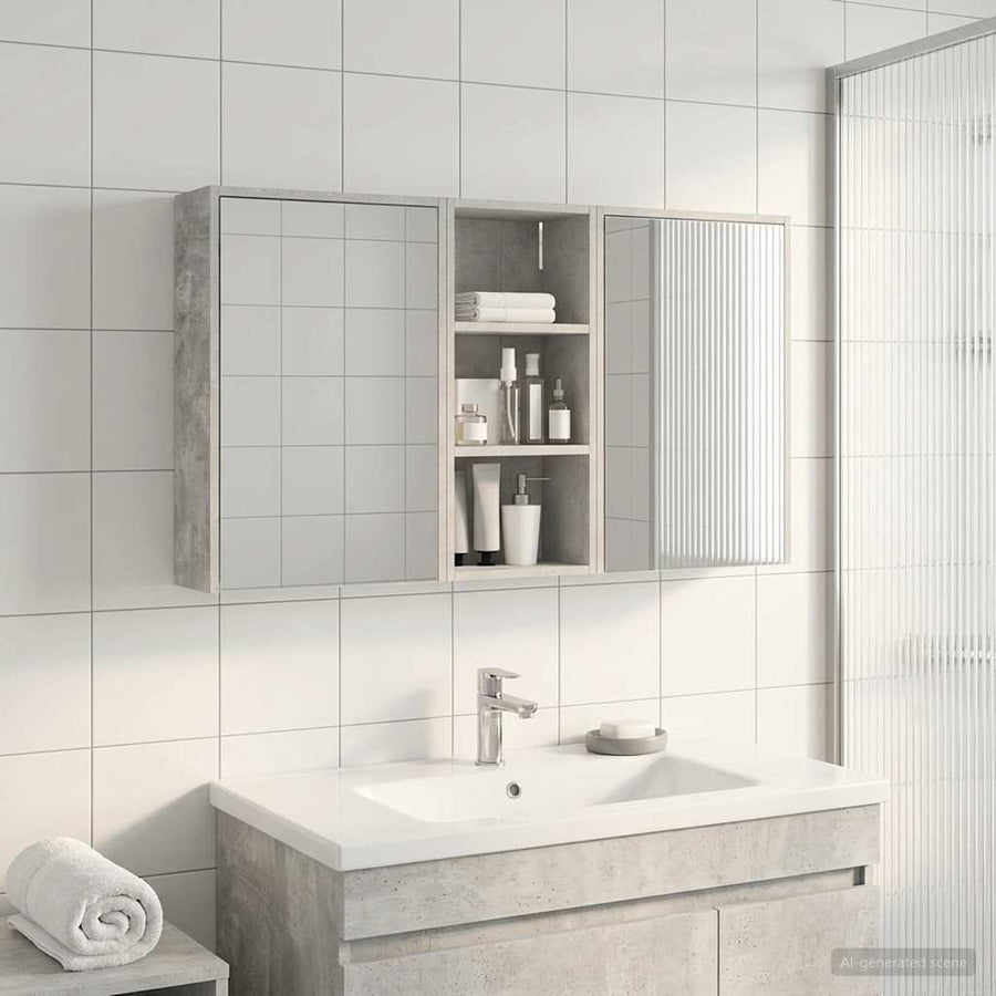 Badkamerkastenset 3 st 116 x 16 x 62,5 cm Bewerkt hout