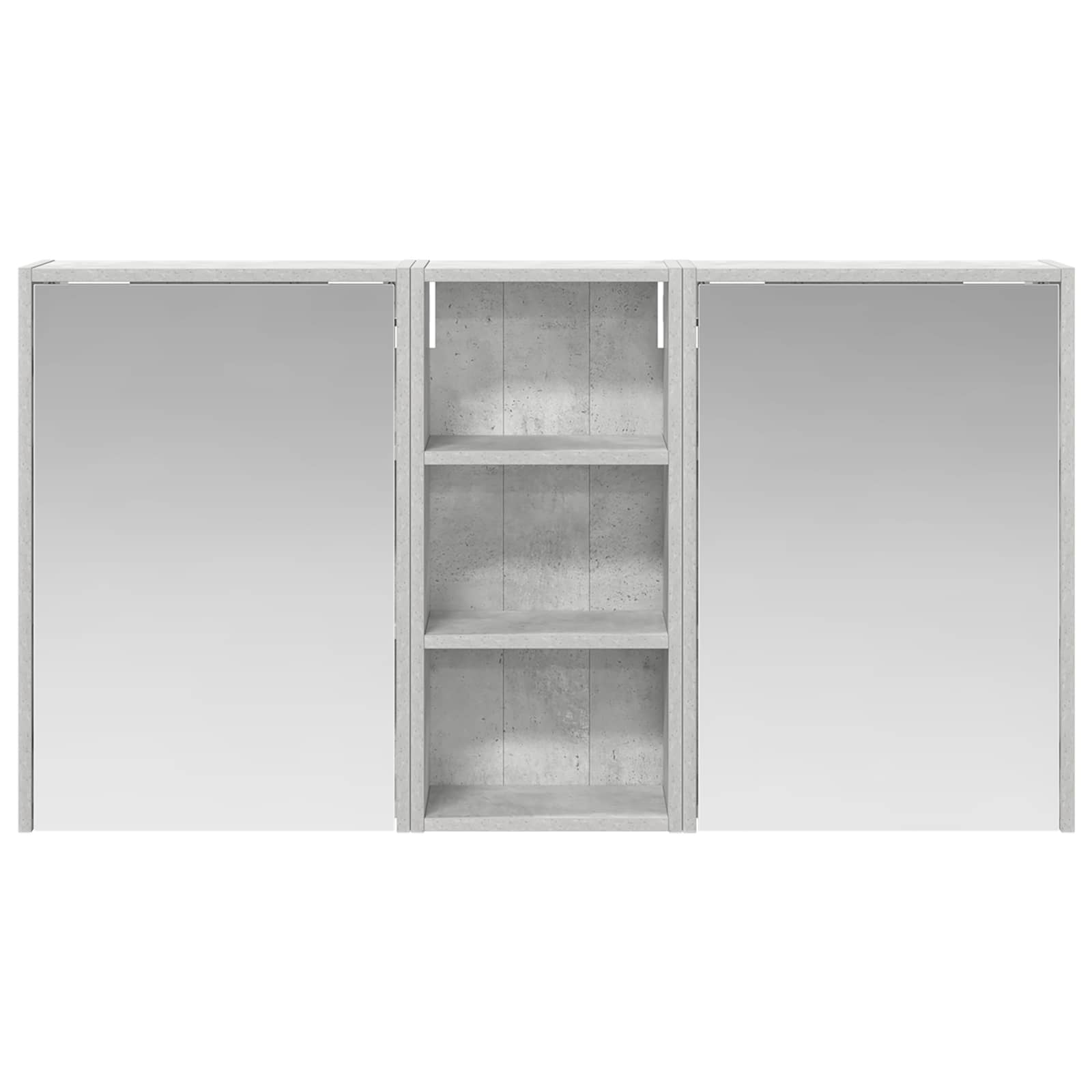 Badkamerkastenset voor 3 pcs 116 x 16 x 62,5 cm Bewerkt hout