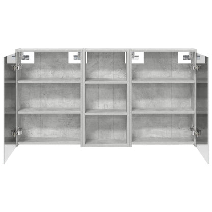 Badkamerkastenset voor 3 pcs 116 x 16 x 62,5 cm Bewerkt hout