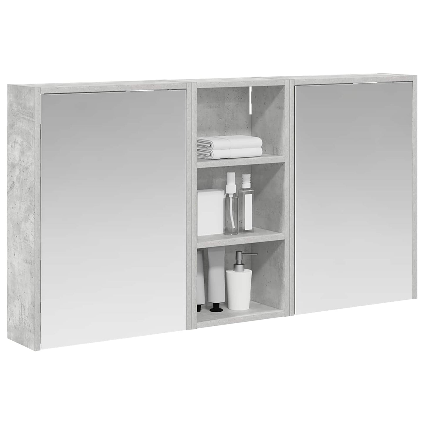 Badkamerkastenset voor 3 pcs 116 x 16 x 62,5 cm Bewerkt hout